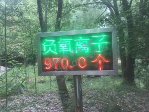 景區(qū)氣溫負氧離子噪音電子看板